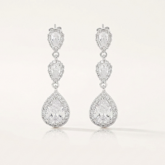 Brinco Pendente Cravejado | Cristal