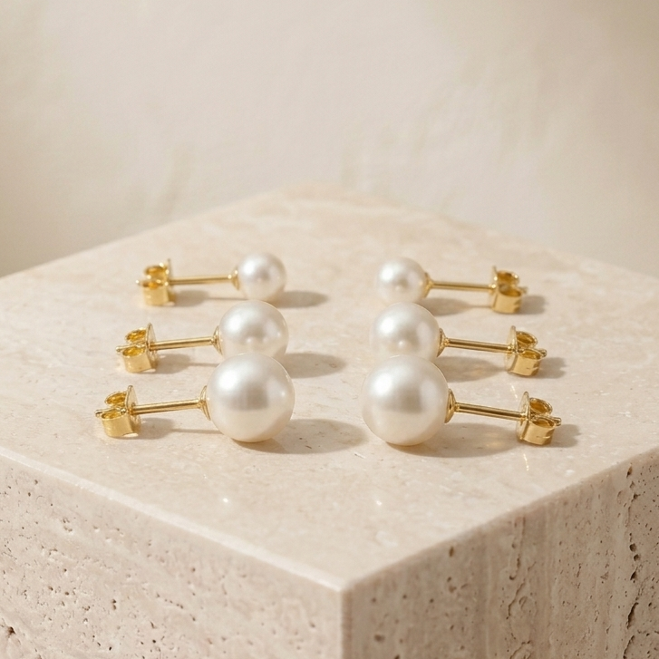 Trio de Brincos Pérolas | Folheado Ouro 18k